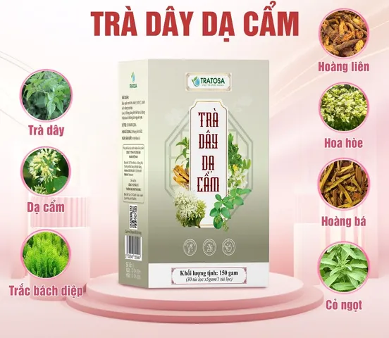 Trà dây dạ cẩm TRATOSA 7 vị giúp giảm viêm loét dạ dày