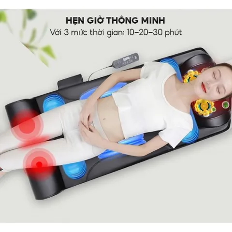 Nệm Massage Toàn Thân Nikio NK-152 - Đa Năng Xoa Bóp, Rung, Nhiệt Hồng Ngoại & Túi Khí - Giúp Giải Tỏa Căng Thẳng, Nhức Mỏi