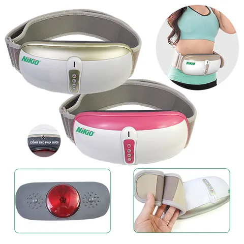 Máy Massage Bụng Rung Lắc Nikio NK-169DC - Giảm Mỡ Thừa Nhanh Chóng, Công Nghệ Hồng Ngoại, Pin Sạc Tiện Lợi cho Phụ Nữ Sau Sinh