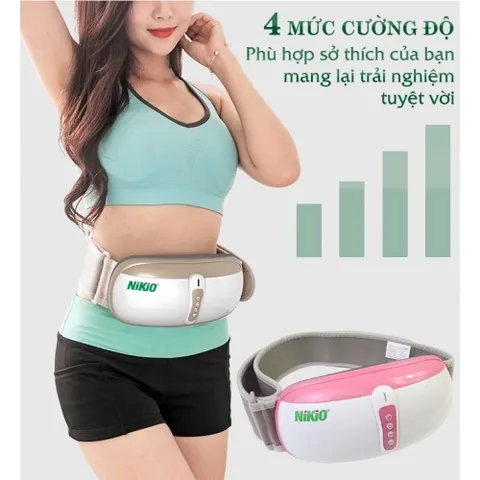 Máy Massage Bụng Rung Lắc Nikio NK-169DC - Giảm Mỡ Thừa Nhanh Chóng, Công Nghệ Hồng Ngoại, Pin Sạc Tiện Lợi cho Phụ Nữ Sau Sinh