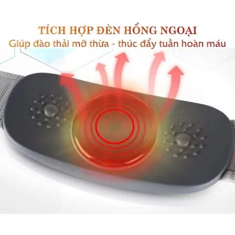 Máy Massage Bụng Rung Lắc Nikio NK-169DC - Giảm Mỡ Thừa Nhanh Chóng, Công Nghệ Hồng Ngoại, Pin Sạc Tiện Lợi cho Phụ Nữ Sau Sinh