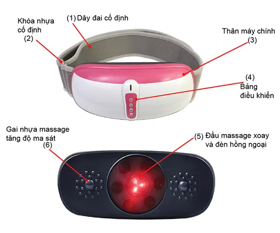 Máy massage bụng rung lắc pin sạc Nikio NK-169AC