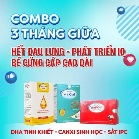 Combo Vitamin Tổng Hợp Avisure cho Bà Bầu - HiCal Canxi, Safoli Sắt, DHA Phát Triển Toàn Diện Cho Mẹ và Bé