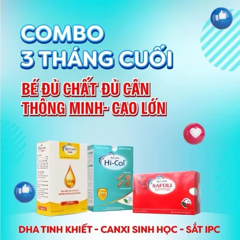 Combo Vitamin Tổng Hợp Avisure cho Bà Bầu - HiCal Canxi, Safoli Sắt, DHA Phát Triển Toàn Diện Cho Mẹ và Bé
