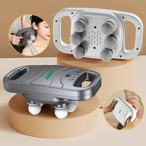 Máy massage lưng Nikio NK-272 PRO - Đấm lưng 6 đầu, 9 chế độ, 20 cường độ, pin sạc 2000mAh, thư giãn và giải tỏa căng thẳng hiệu quả