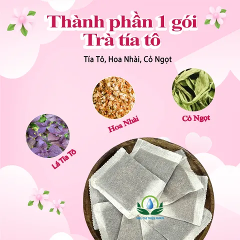 Trà Tía Tô Túi Lọc 30 Gói nhỏ tiện dụng