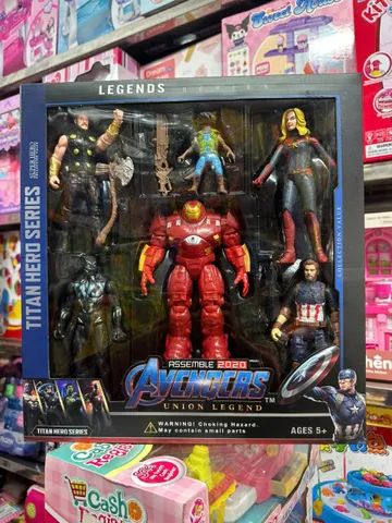 Đồ chơi 6 siêu nhân Avengers có đèn sáng chọn mẫu ngẫu nhiên 28003