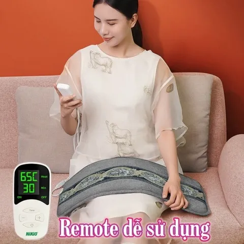 Túi Chườm Nóng Muối Biển Nikio NK-201 - Giảm Đau Nhức, Tăng Tuần Hoàn Máu, Chườm Bụng Kinh, 10 Mức Nhiệt Tùy Chỉnh