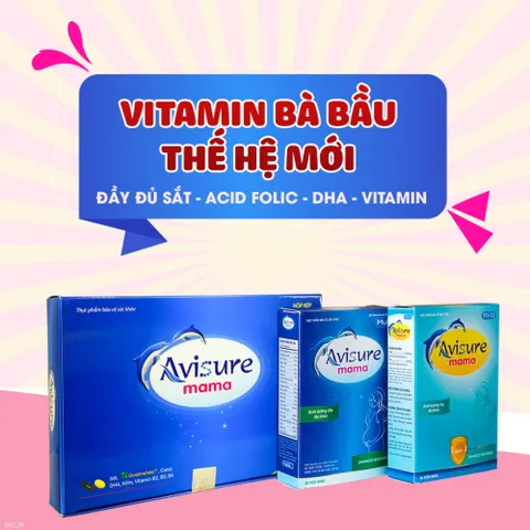 Vitamin Tổng Hợp Avisure Mama Cho Bà Bầu - Hỗ Trợ Phát Triển Thai Nhi, Ngăn Ngừa Dị Tật, Dinh Dưỡng Toàn Diện