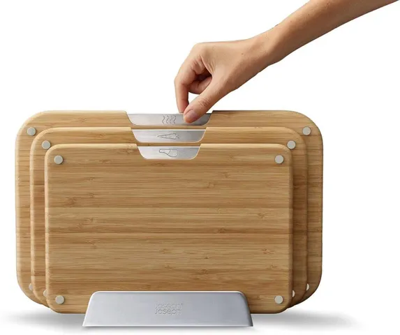 Bộ 3 Thớt Tre Kháng Khuẩn Joseph Joseph Nest Boards Bamboo - Thiết Kế Đẹp, Bền Bỉ và Tiện Lợi cho Nhà Bếp