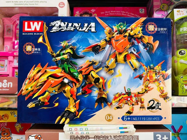 Đồ Chơi Lắp Ráp Ninja Rồng 4 Phân Loại LW 1119-1 1119-2 1119-3 1119-4 - Bộ Đồ Chơi Lego Sáng Tạo Cho Trẻ Em