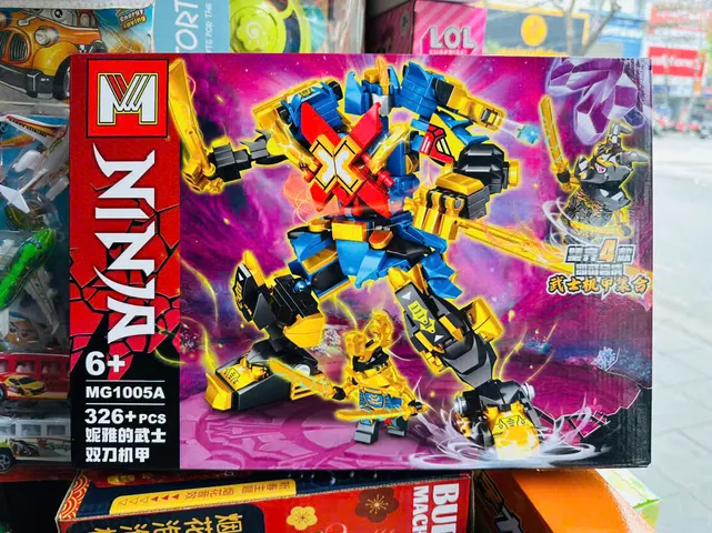 Đồ chơi lắp ráp chủ đề Ninja siêu anh hùng robot có 4 phân loại MG1005A MG1005B MG1005C MG1005D