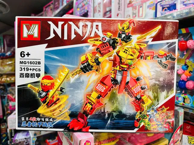 Đồ chơi lắp ráp chủ đề Ninja siêu anh hùng robot có 4 phân loại MG1602A MG1602B MG1602C MG1602D