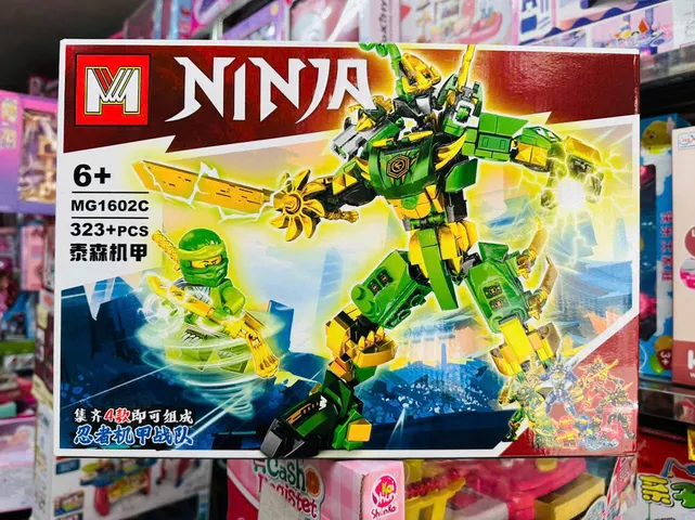 Đồ chơi lắp ráp chủ đề Ninja siêu anh hùng robot có 4 phân loại MG1602A MG1602B MG1602C MG1602D