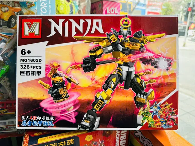 Đồ chơi lắp ráp chủ đề Ninja siêu anh hùng robot có 4 phân loại MG1602A MG1602B MG1602C MG1602D
