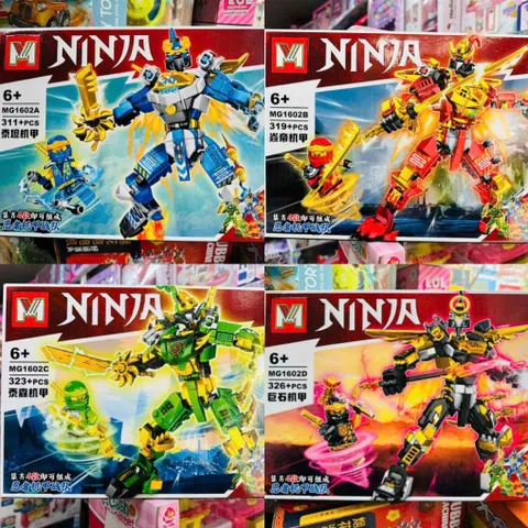 Đồ chơi lắp ráp chủ đề Ninja siêu anh hùng robot có 4 phân loại MG1602A MG1602B MG1602C MG1602D