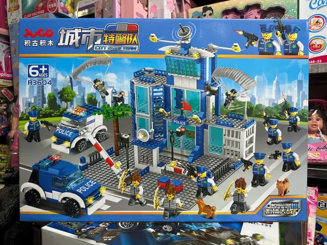 Bộ Đồ Chơi Lắp Ráp Trụ Sở Cảnh Sát Police City SWAT Team R3604 - 500+ Mảnh Ghép Học Tập Sáng Tạo cho Trẻ Em Từ 6 Tuổi trở Lên