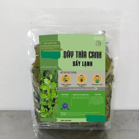Dây Thìa Canh Sấy Khô 0,5kg - Hỗ Trợ người Tiểu Đường Type 1 & 2, Mỡ Máu Cao - Sản Phẩm Từ HTX Nông Dược Tĩnh Sáng Đường