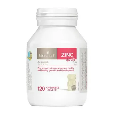 Viên Nhai Bổ Sung Kẽm Bio Island Zinc 120 Viên - Sử Dụng Cho Trẻ Em - Hỗ Trợ Phát Triển Toàn Diện Từ Úc