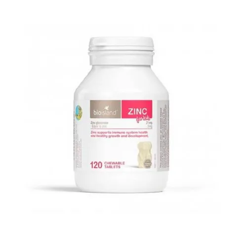 Viên Nhai Bổ Sung Kẽm Bio Island Zinc 120 Viên - Sử Dụng Cho Trẻ Em - Hỗ Trợ Phát Triển Toàn Diện Từ Úc