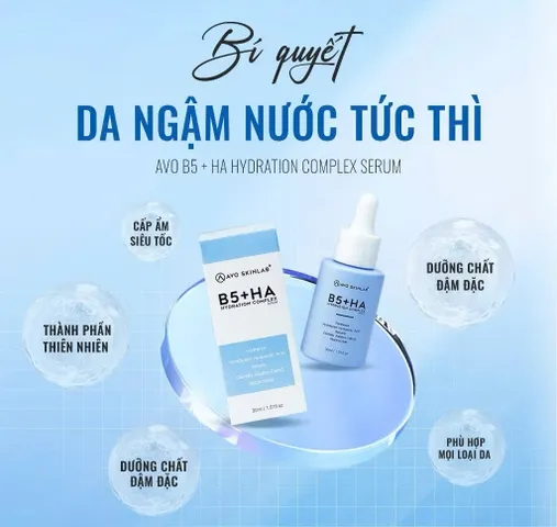 Serum B5 HA AVO SKINLAB 30ml - Tái Tạo, Phục Hồi Cho Da Căng Bóng, Giảm Nếp Nhăn, Cấp Ẩm, Phù Hợp Với Da Nhạy Cảm