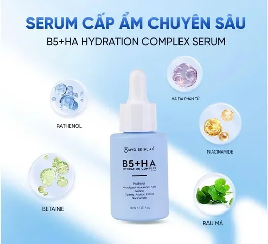 Serum B5 HA AVO SKINLAB 30ml - Tái Tạo, Phục Hồi Cho Da Căng Bóng, Giảm Nếp Nhăn, Cấp Ẩm, Phù Hợp Với Da Nhạy Cảm