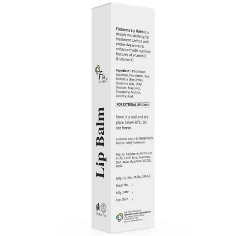 Son Dưỡng Môi Mềm Mượt Chống Khô Và Nứt Nẻ Môi Fixderma LIP BALM 15ml