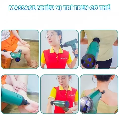 Súng massage cầm tay 6 tốc độ Nikio NK-172
