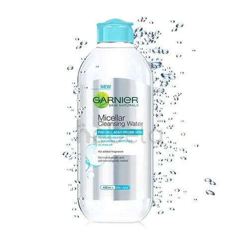 Nước Tẩy Trang Garnier Micellar Cleansing Water 400ml - Dưỡng Sạch Da Mụn, Dầu - Sử Dụng Công Nghệ Micelles, An Toàn Cho Tất Cả Loại Da