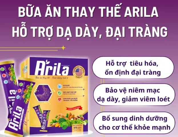 Combo 4 Hộp Arila  - Bữa ăn cho người dạ dày, đại tràng, tiêu hóa kém