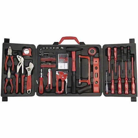 Bộ dụng cụ cầm tay Mannesmann 60 món cao cấp Made in Germany - Hộp nhựa chắc chắn, tiện lợi cho thợ sửa chữa và DIY