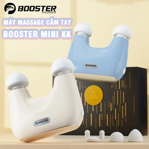 Súng Massage Cầm Tay Booster MINI KK - Thiết Bị Hỗ Trợ Giãn Cơ, Nhiệt Nóng, Đầu Massage Kép, Phục Hồi Cơ Bắp Tối Ưu
