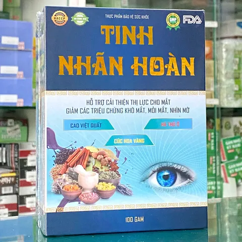 Tinh Nhãn Hoàn - Tăng Cường Thị Lực, Giảm Quáng Gà và Mờ Mắt, Hỗ Trợ Sức Khỏe Mắt Từ Thảo Dược Tự Nhiên