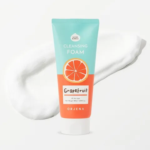 Sữa Rửa Mặt Orjena Chiết Xuất Bưởi Hồng 180ML - Sạch Khuẩn, Dưỡng Ẩm, Phù Hợp Mọi Loại Da, Mỹ Phẩm Hàn Quốc Chính Hãng