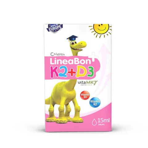 Lineabon K2+D3 15ml - Hỗ Trợ Tăng Hấp Thu Canxi Cho Trẻ Nhỏ, Giúp Phát Triển Chiều Cao và Sức Khỏe Tốt Hơn