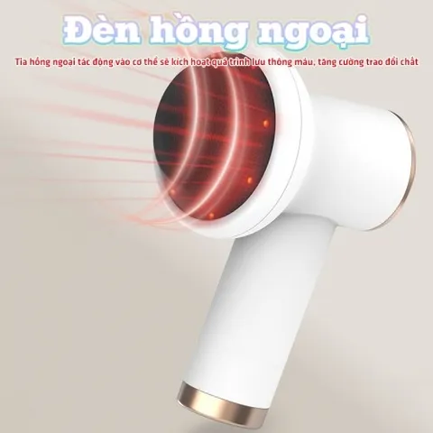 Máy massage bụng cầm tay Puli PL-681DC - Mini, pin sạc, 8 đầu massage đa năng hỗ trợ giảm mỡ và thư giãn, giúp cơ thể khỏe mạnh hơn.