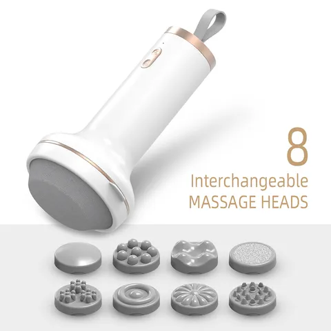 Máy massage cầm tay Puli PL-670 - Mini 8 đầu, pin sạc, hỗ trợ giảm đau mỏi, thư giãn toàn thân, thiết kế hiện đại và tiện lợi.