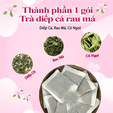 Trà Diếp Cá Rau Má 30 Gói Túi Lọc - Sản Phẩm Tự Nhiên Việt Nam