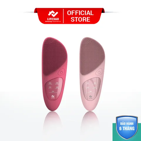 Máy Rửa Mặt Life360 LE-MRM22 - 3 Trong 1: Rửa Sạch Sâu, Massage, Chườm Nóng Vùng Mắt, Silicon Kháng Khuẩn, Chống Nước IPX7