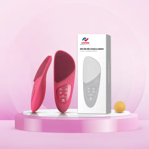 Máy Rửa Mặt Life360 LE-MRM22 - 3 Trong 1: Rửa Sạch Sâu, Massage, Chườm Nóng Vùng Mắt, Silicon Kháng Khuẩn, Chống Nước IPX7