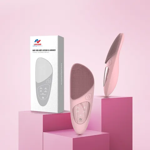 Máy Rửa Mặt Life360 LE-MRM22 - 3 Trong 1: Rửa Sạch Sâu, Massage, Chườm Nóng Vùng Mắt, Silicon Kháng Khuẩn, Chống Nước IPX7