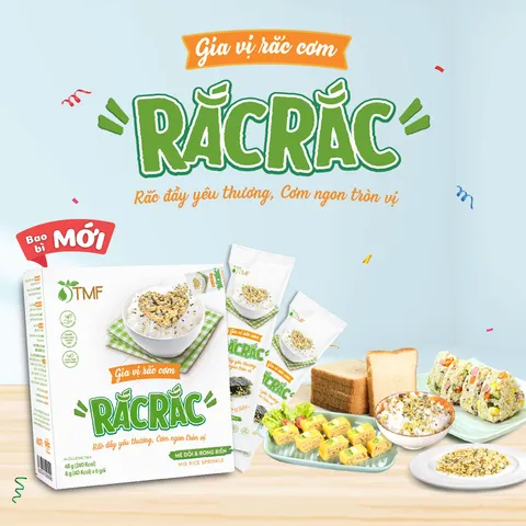 Gia vị rắc cơm Tâm Minh Foods - Lúa Mạch Rong Biển Thiên Nhiên cho Bé Ăn Ngon - Hương Vị Ngọt Thanh, An Toàn, Dinh Dưỡng