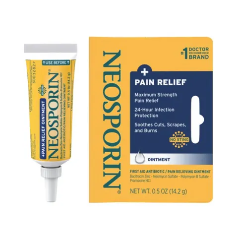 Kem mờ sẹo giảm đau rát Neosporin của Mỹ, Paint Oint 