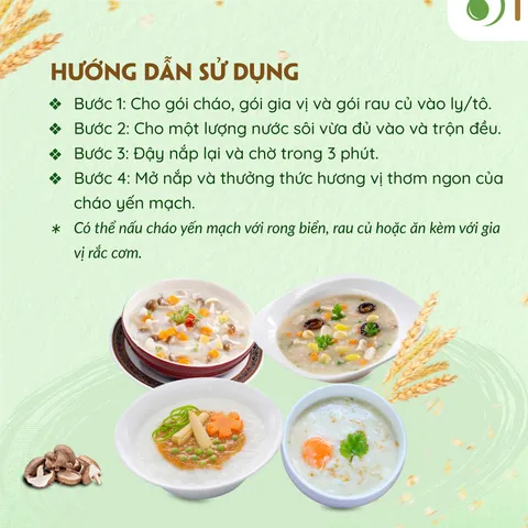 Cháo Yến Mạch Gạo Lứt Giảm Cân Ăn Liền Tâm Minh - Thực Phẩm Dinh Dưỡng Tiện Lợi Chay Mặn, Chỉ 3 Phút Nấu Nóng Hổi