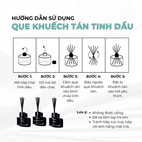 Combo que khuếch tán tinh dầu hương nước hoa, khách sạn iCHARM