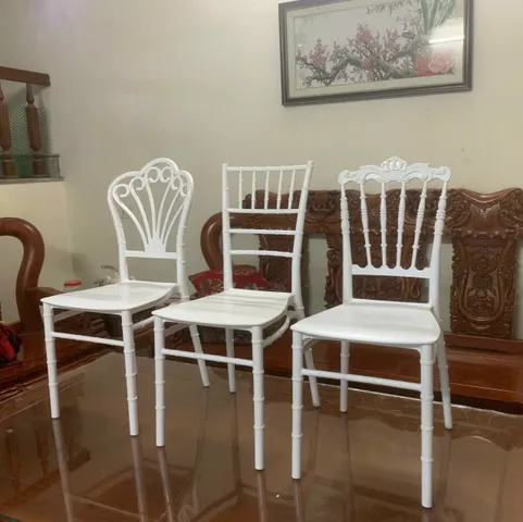 Ghế nhựa sự kiện dáng Chiavari - Tiffany - Queen - King  - đúc nhựa nguyên khối