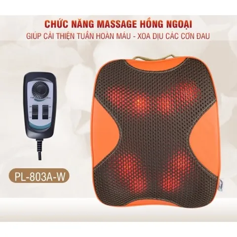 Máy Massage Lưng Hồng Ngoại 8 Bi Puli PL-803A-W - Giảm Đau Nhức, Sưởi Ấm Cơ Thể, Thích Hợp Mọi Đối Tượng Sử Dụng