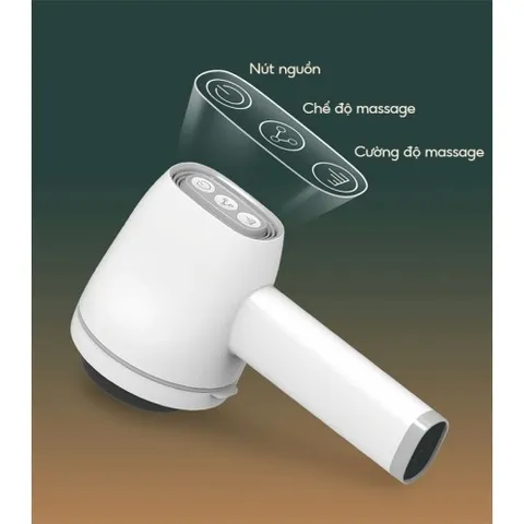 Máy massage cầm tay Puli PL-668DC - Đa dạng 8 đầu, 5 kiểu rung, pin sạc 1800mAh, thiết kế gọn nhẹ, tiện dụng cho sức khỏe gia đình.