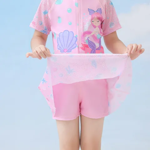 Váy Bơi Nàng Tiên Cá Cho Bé Gái - Đồ Bơi 1 Mảnh Dễ Thương, Chống Nắng UPF50+