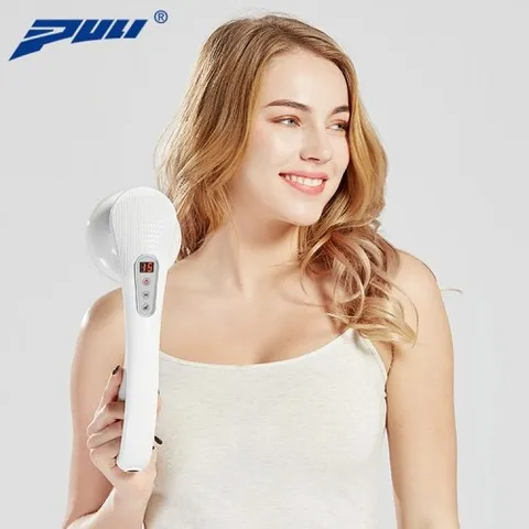 Máy massage cầm tay Puli PL-667DC3 - 8 đầu, 5 chế độ massage và nhiệt hồng ngoại, giảm đau hiệu quả, pin sạc tiện lợi, thiết kế hiện đại